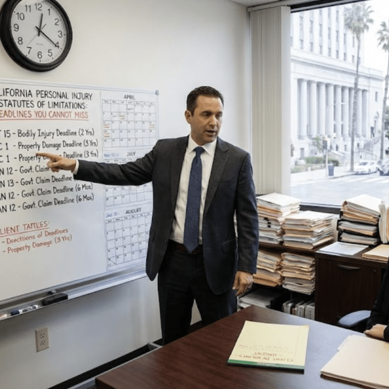 California personal injury statutes of limitations