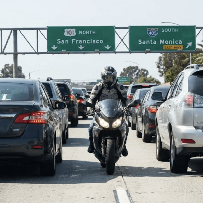 lane splitting in california
